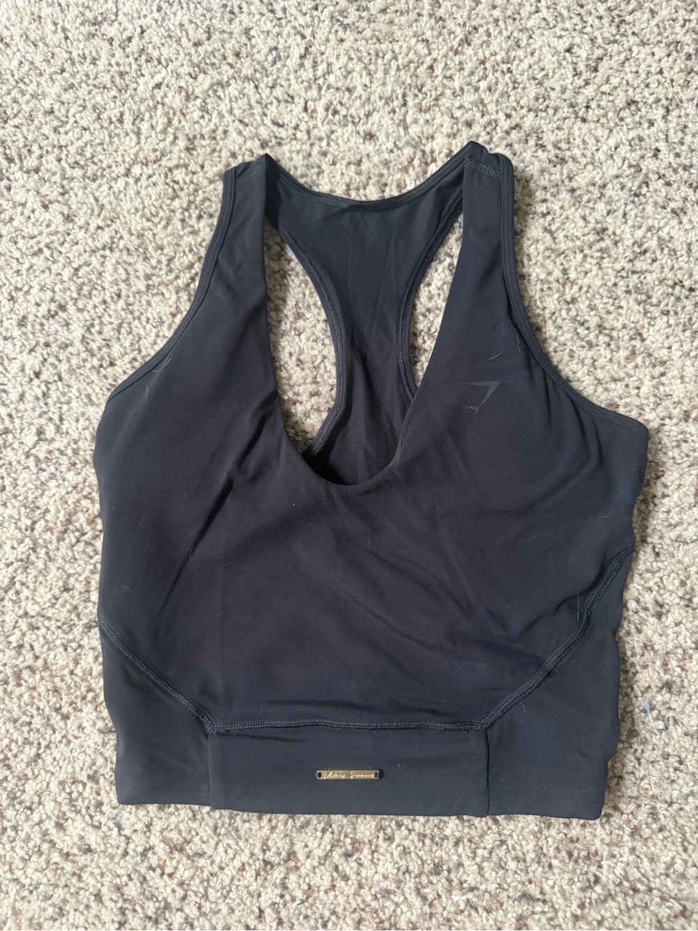 Gymshark Black Racerback Seamless Sports Bra